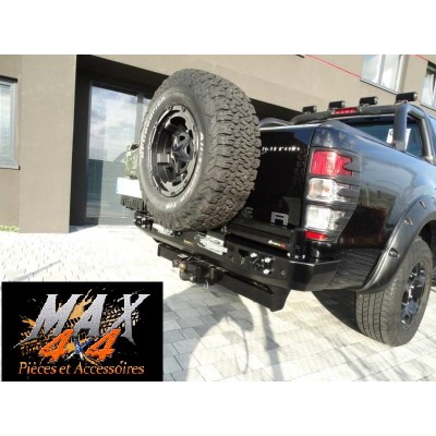 PARE CHOC ARRIERE AVEC PORTE ROUE DE SECOUR DROIT FORD RANGER T7 3,2L 2015-2019