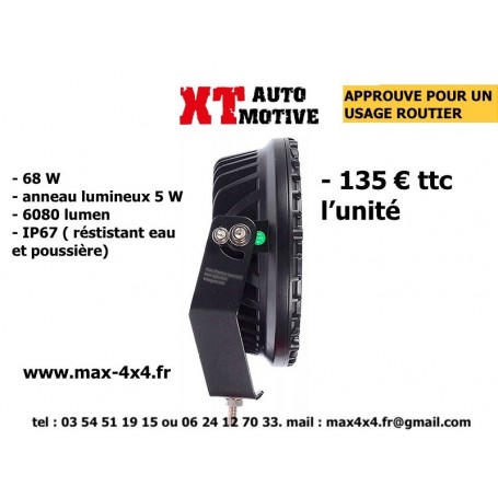 PHARE LED 68W + 5 W CONTOUR  led 