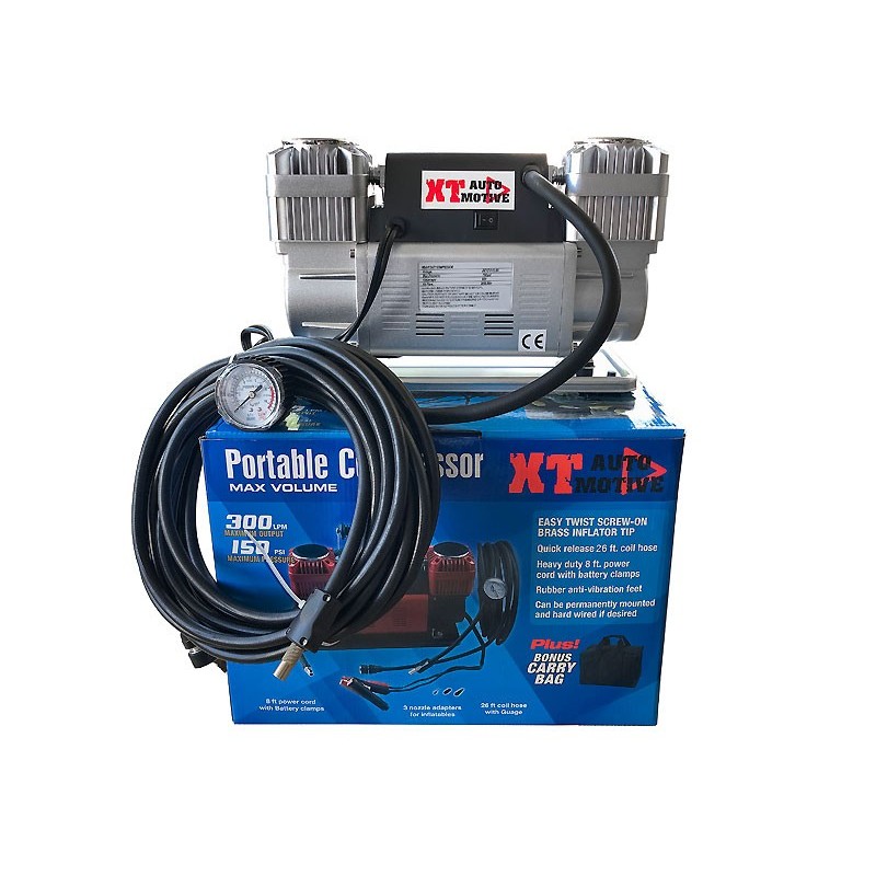 COMPRESSEUR D'AIR À DEUX CYLINDRES XT 300L 12V 