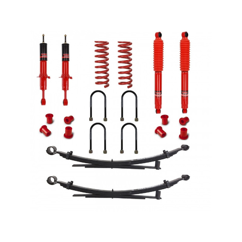 KIT DE SUSPENSION PEDDERS REHAUSSE +30/40MM TARAGE CONFORT POUR FORD RANGER DE 2012 A 2018 