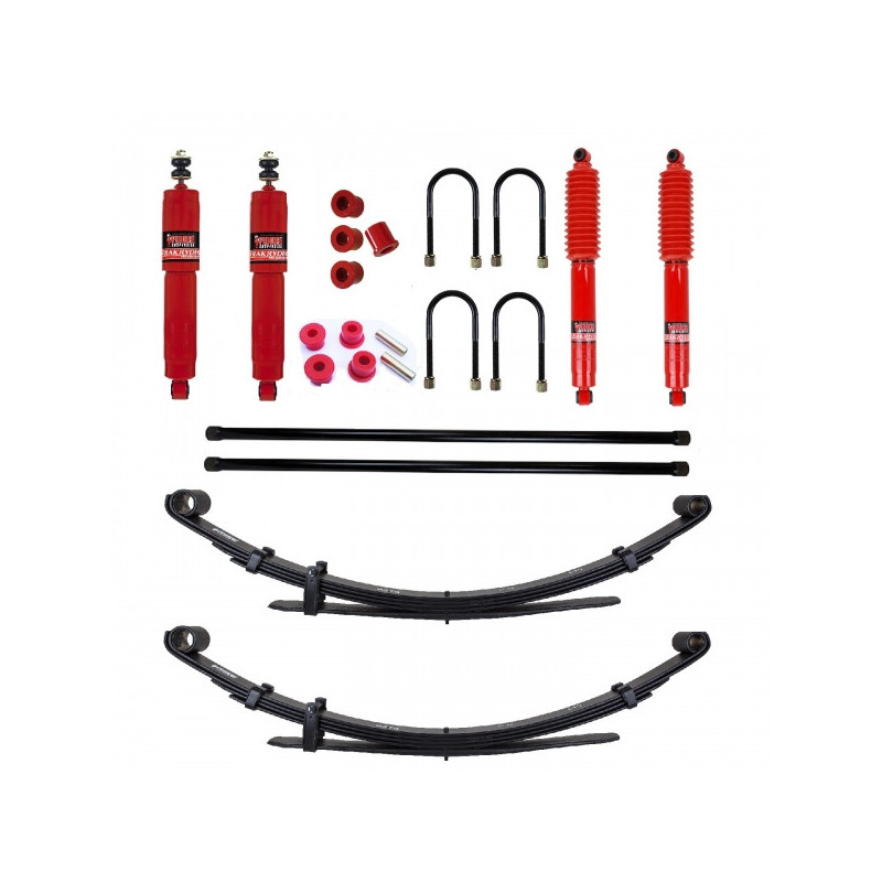 KIT DE SUSPENSION PEDDERS REHAUSSE +30MM TARAGE CONFORT POUR ISUZU D-MAX 2003 A 2012 