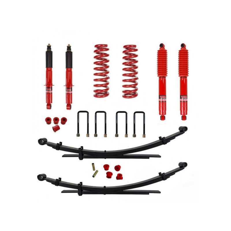 KIT DE SUSPENSION PEDDERS REHAUSSE +40MM TARAGE HEAVY DUTY POUR ISUZU D-MAX A PARTIR DE 2012 