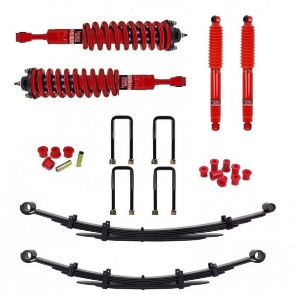 KIT DE SUSPENSION PEDDERS REHAUSSE +40MM TARAGE EXTRA HEAVY DUTY POUR ISUZU DMAX A PARTIR DE 2012 EZIFIT