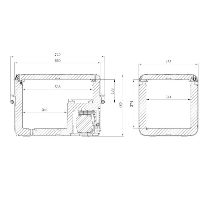 DOMETIC CFX3 55IM BAC A GLACON (12/24 100-240V) 