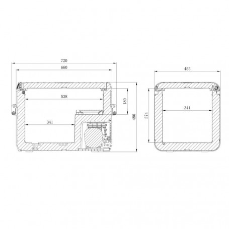 DOMETIC CFX3 55IM BAC A GLACON (12/24 100-240V) 