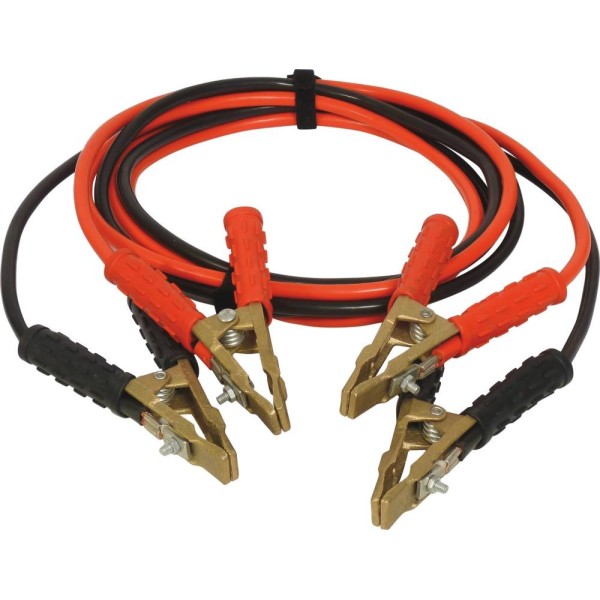 CABLES de DEMARRAGE en CCA 16mm² pinces en laiton 2x3m 320A