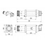 TREUIL XT 8288 3.8T 12V DYNEEMA COMPETITIONXT8288 12V corde plasma 