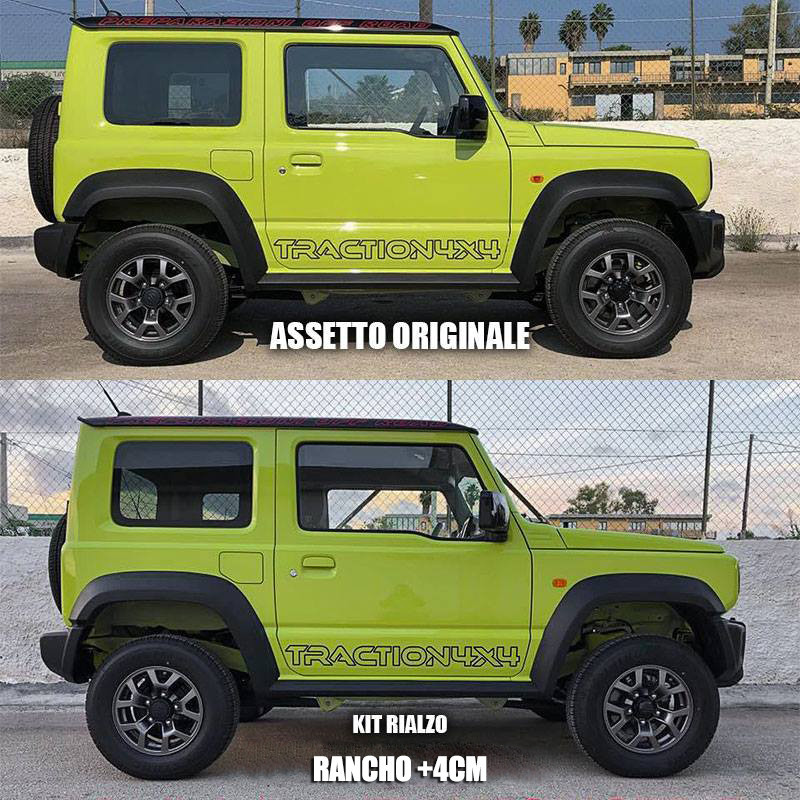 KIT REHAUSSE+ 4 CM XT / RANCHO POUR SUZUKI JIMNY À PARTIR DE 2018 