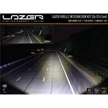KIT ECLAIRAGE LED LAZER LONGUE PORTEE ST4 EVOLUTION  POUR FORD TRANSIT 2015-2018 