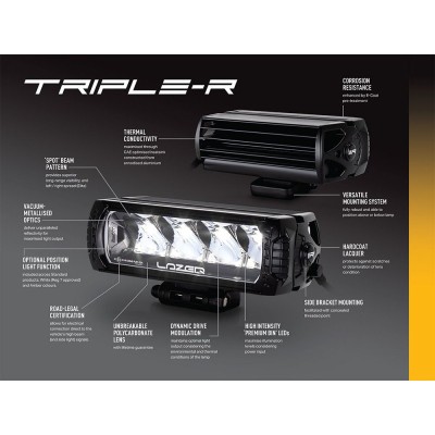 KIT ECLAIRAGE LED LAZER LONGUE PORTEE TRIPLE-R4 Gen2 ELITE POUR MERCEDES VITO ( 2014 - 2019 ) 
