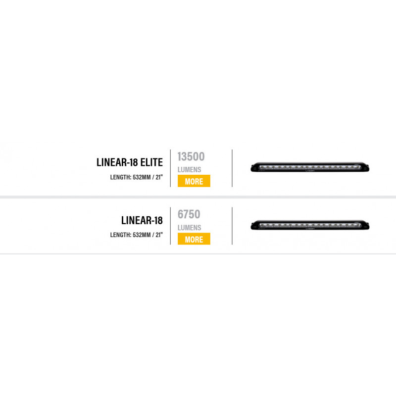 KIT INTEGRATION CALANDRE LONGUE PORTEE LINEAR 18 ELITE POUR OPEL VIVARO ( 2019 -) ET PEUGEOT EXPERT ( 2016 - ) 