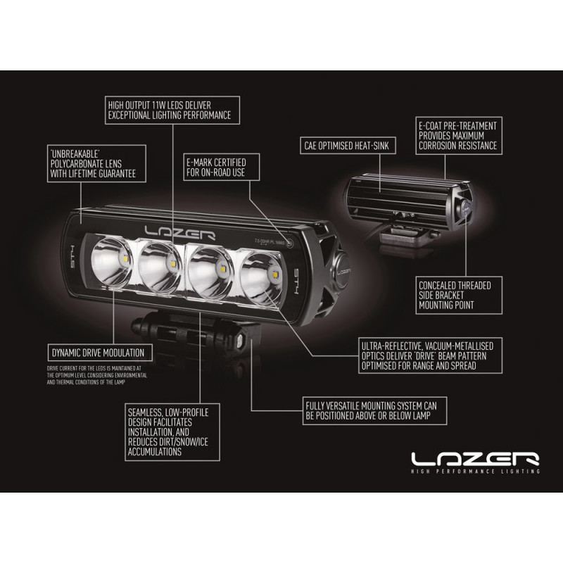 KIT ECLAIRAGE LED LAZER LONGUE PORTEE ST4 EVOLUTION AVEC INTEGRATION A LA CALANDRE POUR VOLKSWAGEN TRANSPORTER T6.1 (2019 - ) 