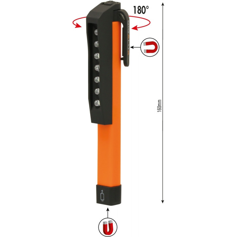 Lampe stylo LED 100 lumens à piles 