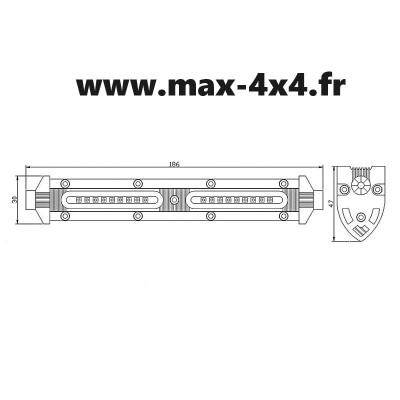 LED BAR XT 27W - 1200lm - SLIM 