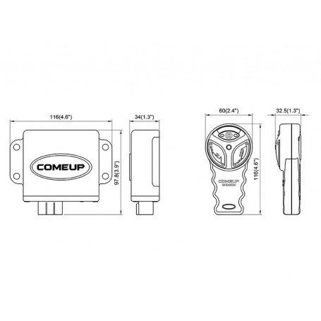 COMMANDE A DISTANCE COME-UP (6 BROCHES)RF-24DP C 