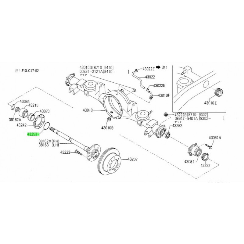 CALE de REGLAGE de Roulement de Pivot 0,2mm (Lot de 10) 
