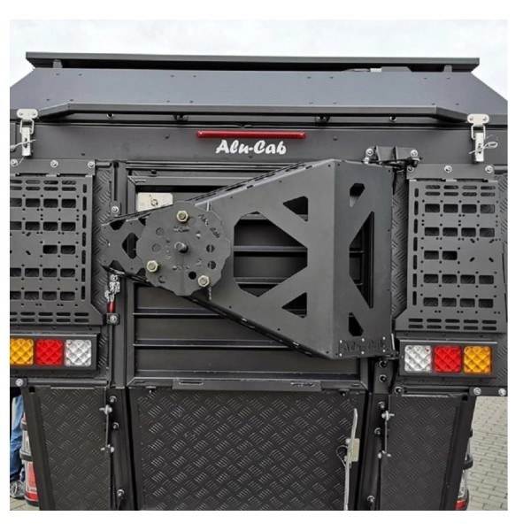 Support de roue de secours sur Hardtop Khaya camper Alu-Cab