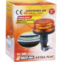 Gyrophare LED extra plat double flash sur tige flexible 