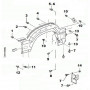 clips de fixation elargisseurs d'aile noire " origine constructeur "  