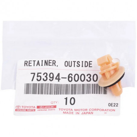 clips de fixation elargisseurs d'aile ORANGE " origine constructeur " 