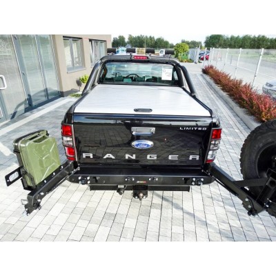 PARE CHOC ARRIERE POUR  FORD RANGER T7 15-19 3.2 DIESEL " accessoires en options "   