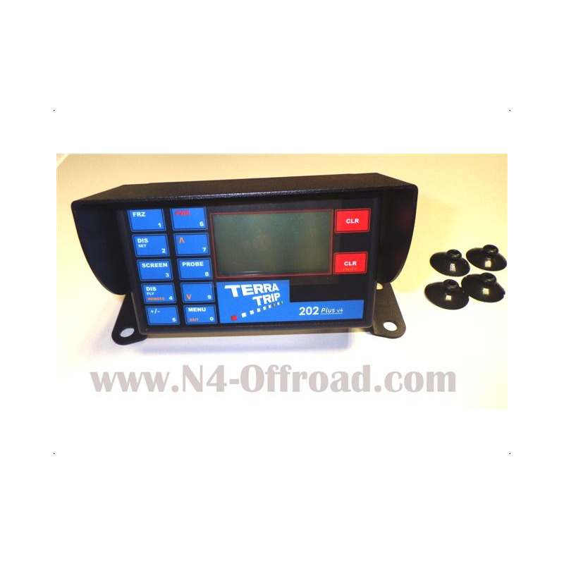 Support Terratrip V4 & V5 alumium noir avec ventouses N4-Offroad 