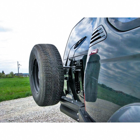 SUPPORT DE ROUE DE SECOUR - pour pare choc f4x4 - TOYOTA LAND CRUISER J90-95 (1996-2002) 