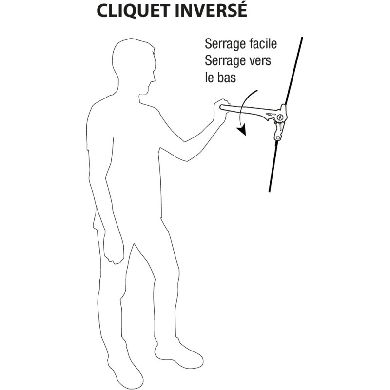 Sangle d'arrimage à cliquet séparé inversé 50mm 7,5T 9m doigts soudés 