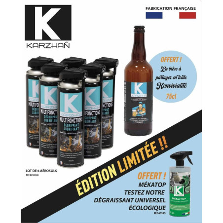 Dégrippant / lubrifiant multifonctions 500ml Karzhan 