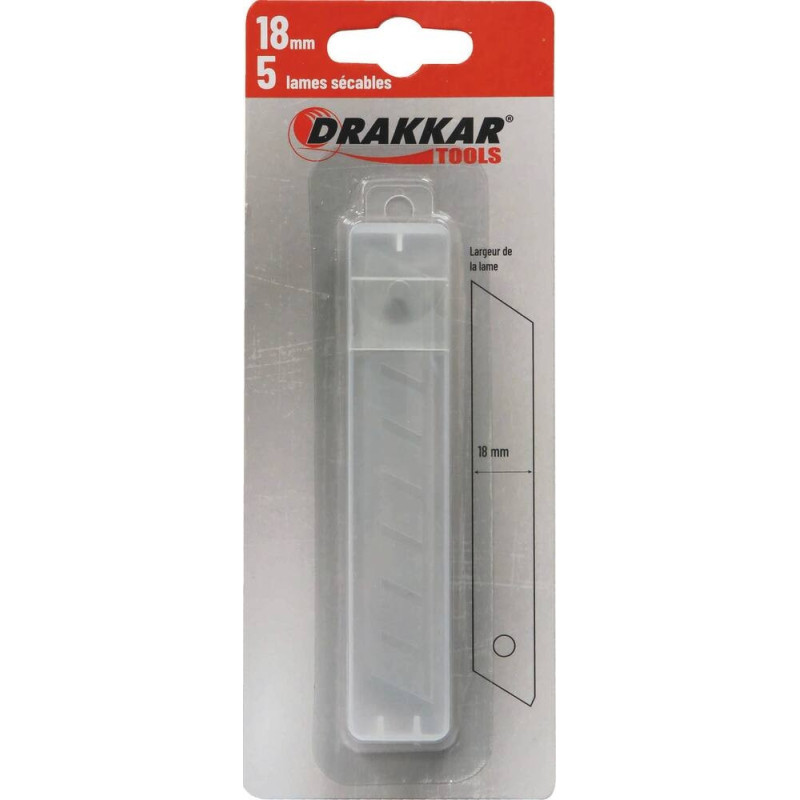 Lame sécable de 18mm - lot de 5 pcs 