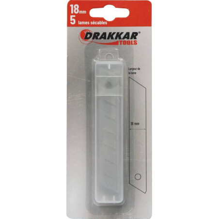 Lame sécable de 18mm - lot de 5 pcs 