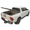 TONNEAU COVER ALUMINIUM V2 TOYOTA HILUX 2016+ EXTRA CAB - THERMOLAQUE NOIR 