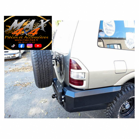 Support de roue de secours pour pare choc arriere F4x4 pour Mitsubishi Pajero III (1999-2006) 