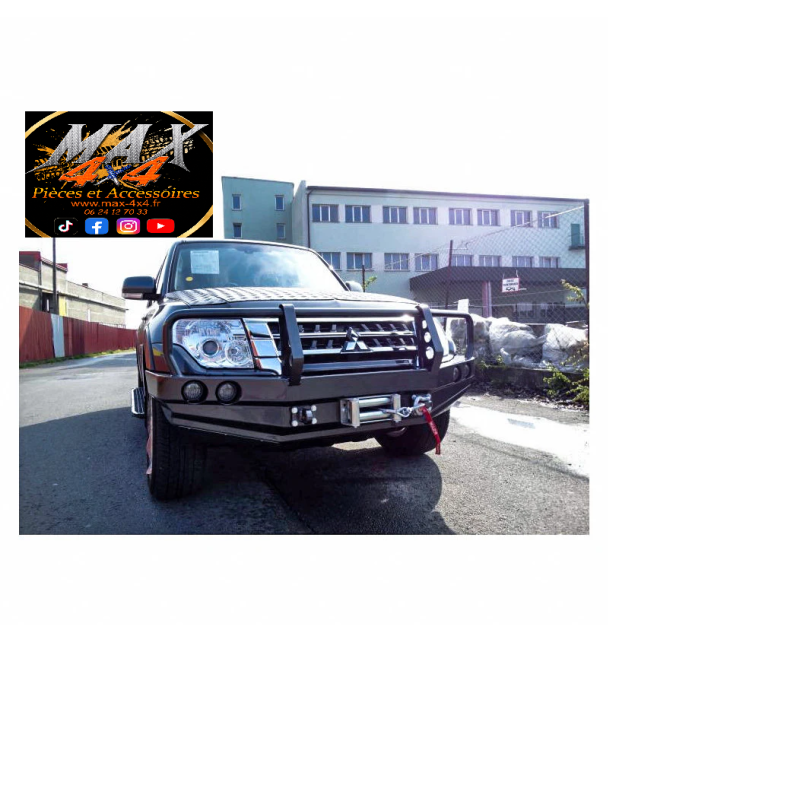 PARE CHOC AVANT AVEC BULLBAR Mitsubishi Pajero IV 06-15 