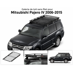 Galerie de toit sans plancher grillagé pour Mitsubishi Pajero IV 2006-2015 