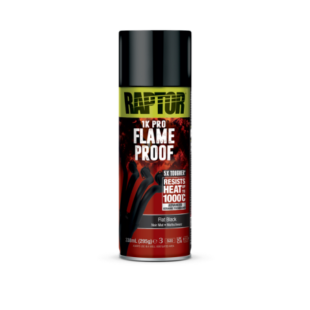 PEINTURE CÉRAMIQUE IGNIFUGE 1000°C " Noir mat " 