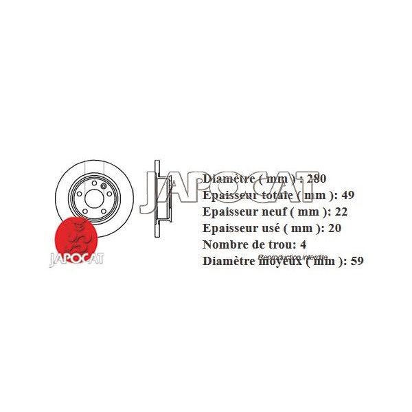 DISQUE de FREIN Avant EBC (La Paire)