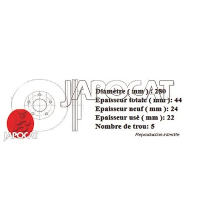 DISQUE de FREIN Avant EBC (La Paire)