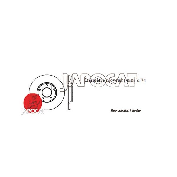 DISQUE de FREIN Avant Rainuré/Pointé EBC (La Paire)