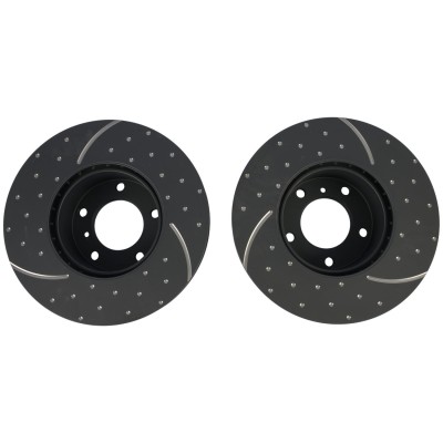 DISQUE de FREIN Avant Rainuré/Pointé RDA (La Paire)