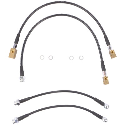 Kit flexibles de frein type Aviation +10 cm [Performance]