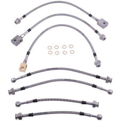 Kit flexibles de frein type Aviation pour ABS [Performance]