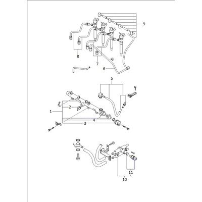 Injection common rail - tubulure [Origine Constructeur]