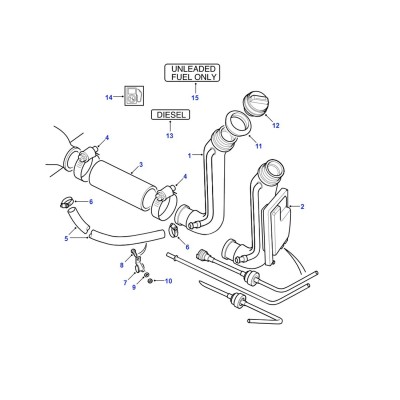 Réservoir à carburant - durit [Equipementier Origine]