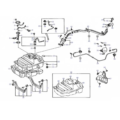 Réservoir à carburant - durit [Origine Constructeur]