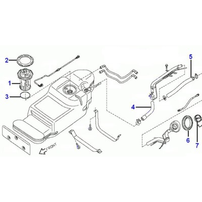 Réservoir à carburant - joint [Origine Constructeur]