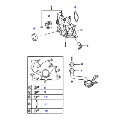 Crepine d'huile - joint [Origine Constructeur]