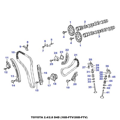 Distribution - guide de chaine [Origine Constructeur]