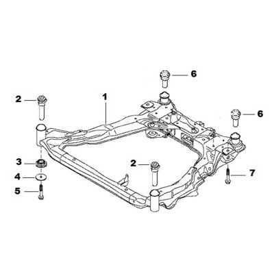 Moteur - Berceau - Visserie [Origine Constructeur]