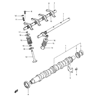 Culbuteur - vis fixation [Origine Constructeur]